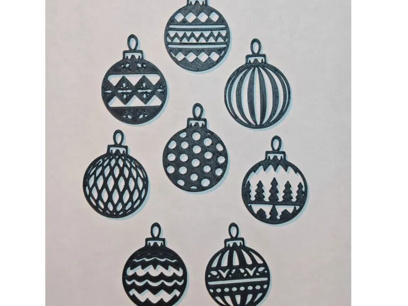 Snowflakes Christmas Baubles Ornament V7