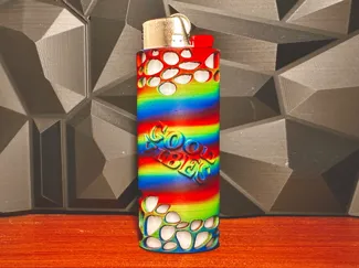 Voronoi Good Vibes Bic lighter