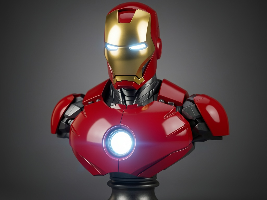 Highly Detailed Iron Man Bust / Marvel Statue