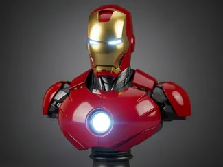 Highly Detailed Iron Man Bust / Marvel Statue
