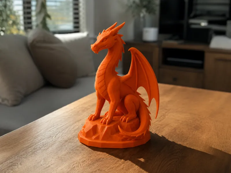 Minimal Dragon Statue
