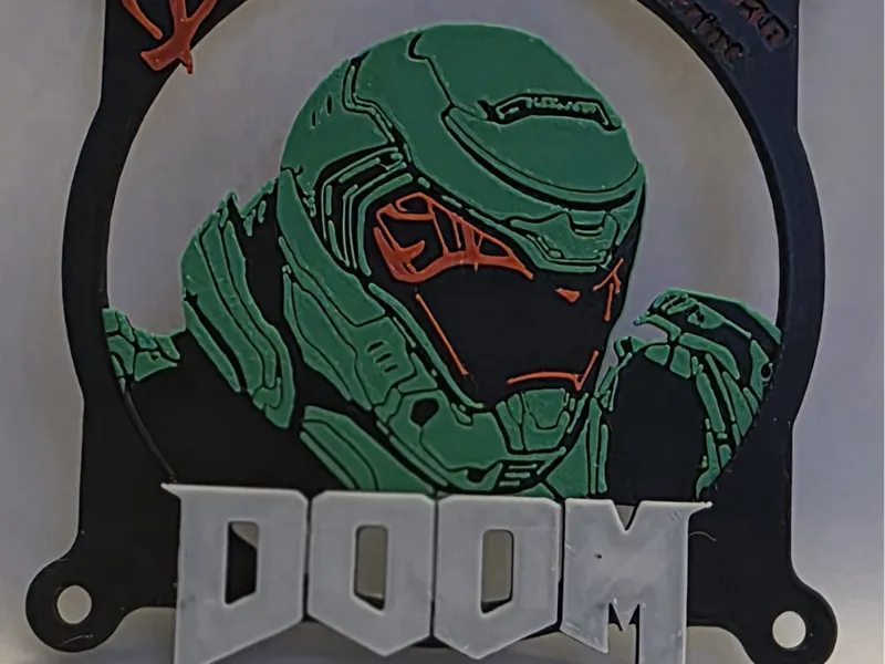 Doom Slayer 120 mm Fan Cover/ grill 