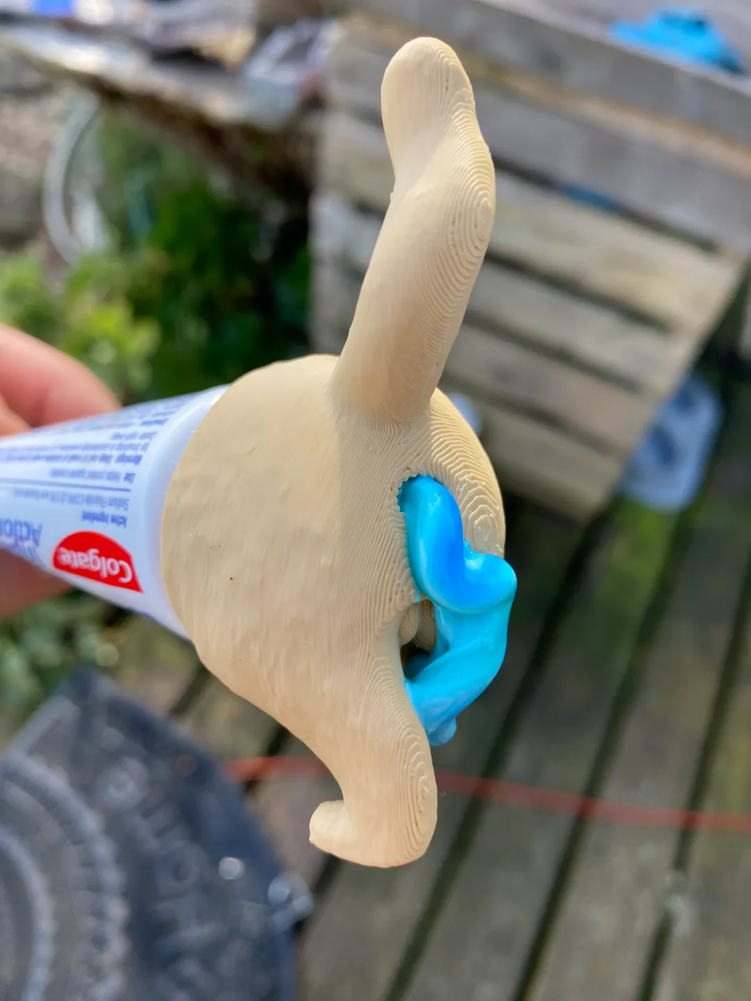 Cat Poop Toothpaste Cap view 2