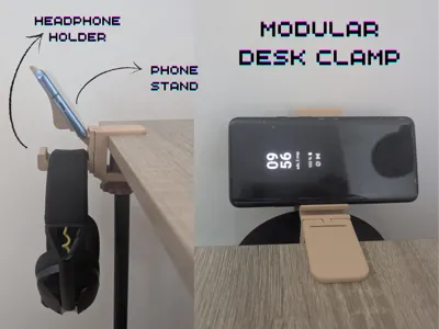 Modular desk clamp
