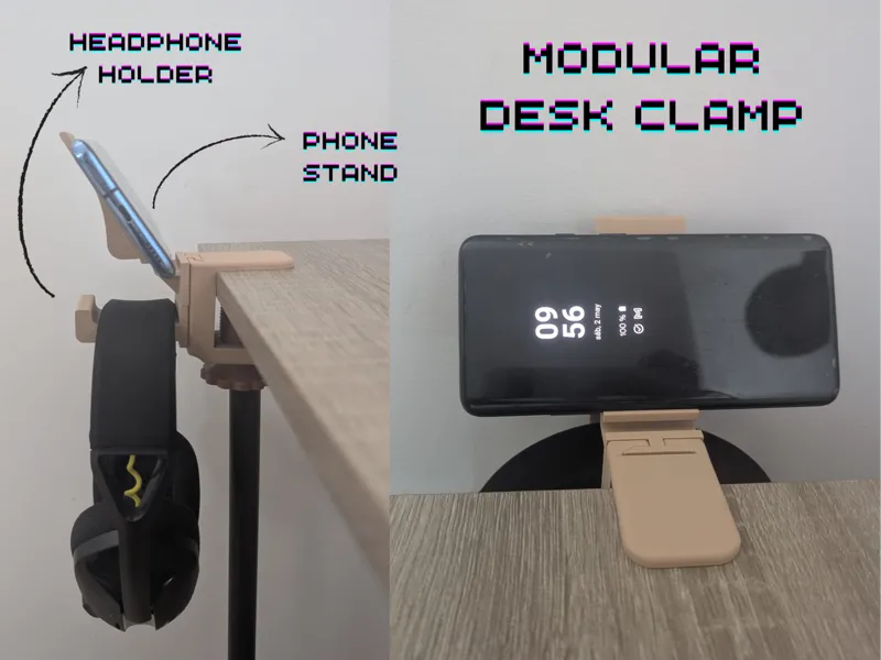 Modular desk clamp