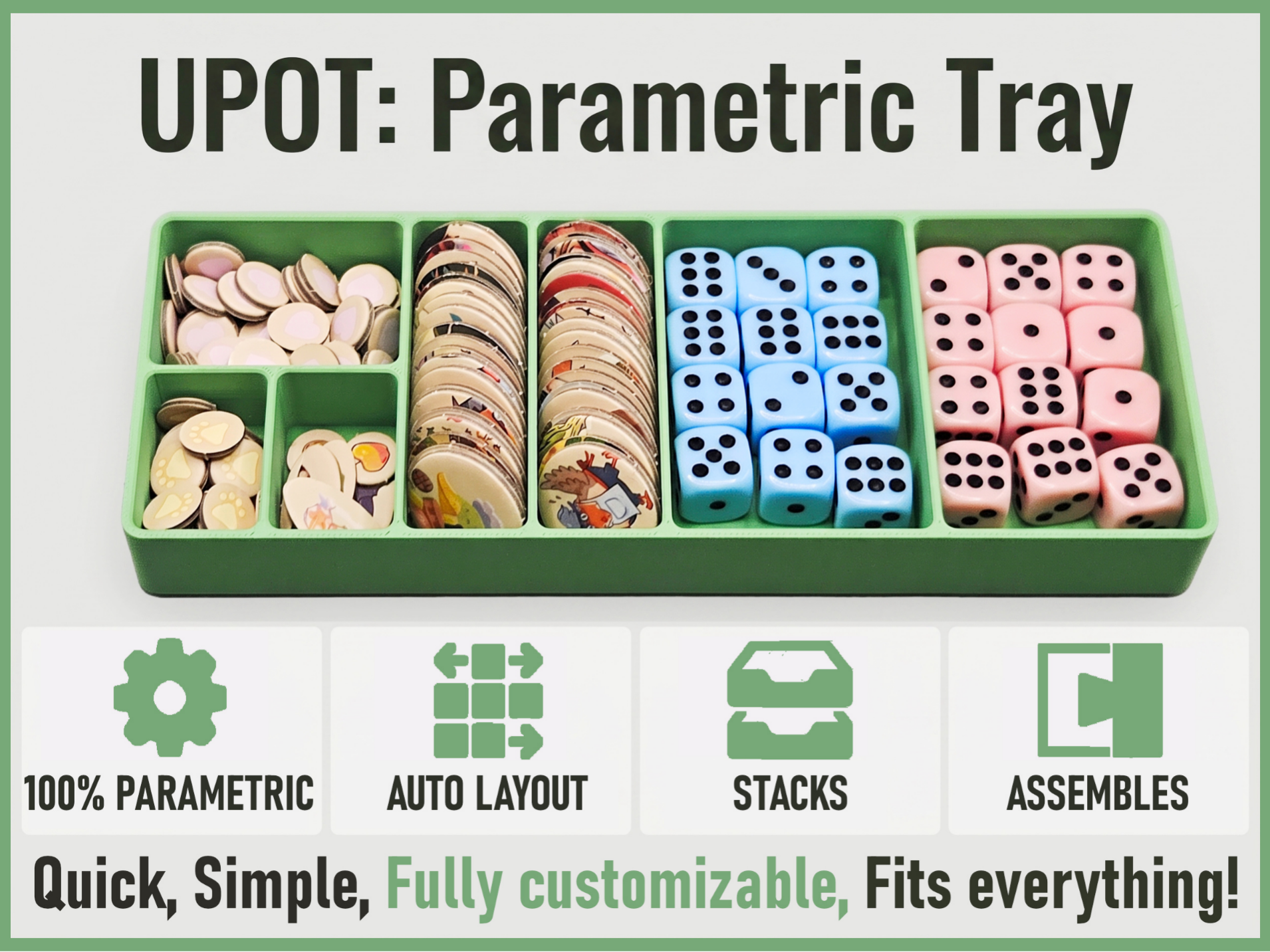 Ultimate Parametric Organizer Tray_ENDLESS OPTIONS