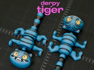 Derpy Tiger – Flexi Toy STL