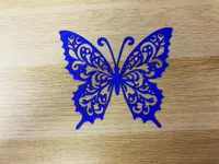 Papillon bleu décoratif — photo 2