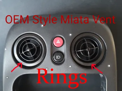 Mazda Mx5 Mx-5 NA NB NBFL Dashboard Vent OEM Ring