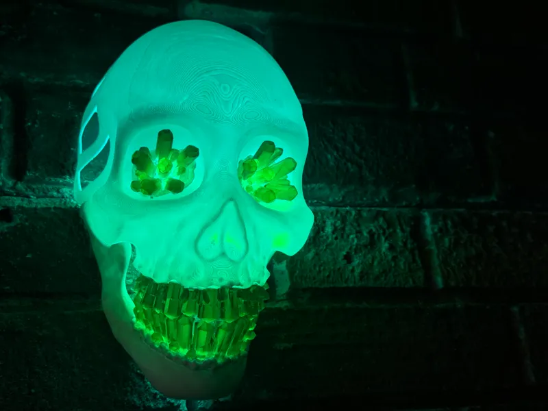 skull stone wall