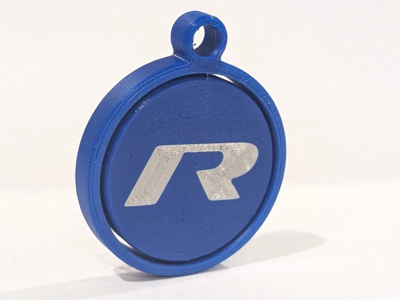 VW Golf R spinning gyro keychain
