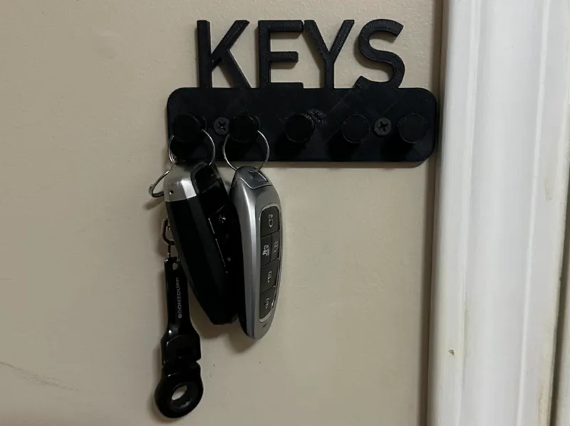 Wall Mount Key Ring Hanger