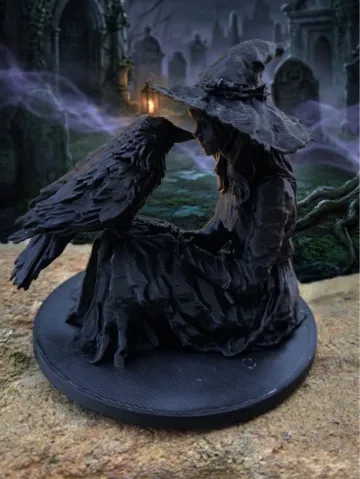 Adorno temático: Witch and her Raven — vista de referencia 2