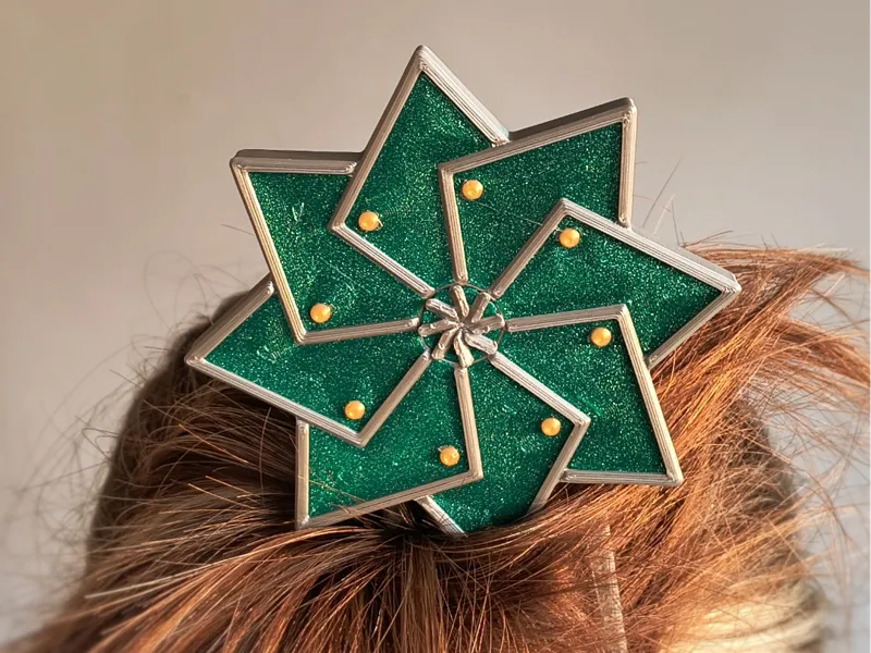 Sanemi Shinazugawa hair comb and fidget spinner
