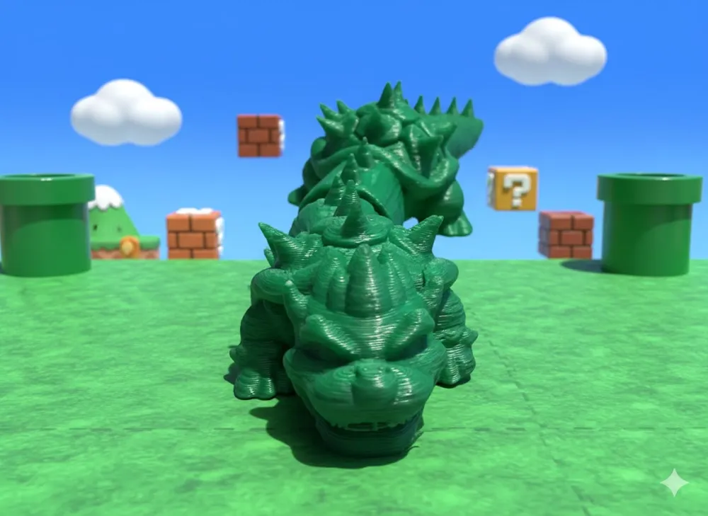 bowser mario flexi - Free 3D Print Model - MakerWorld
