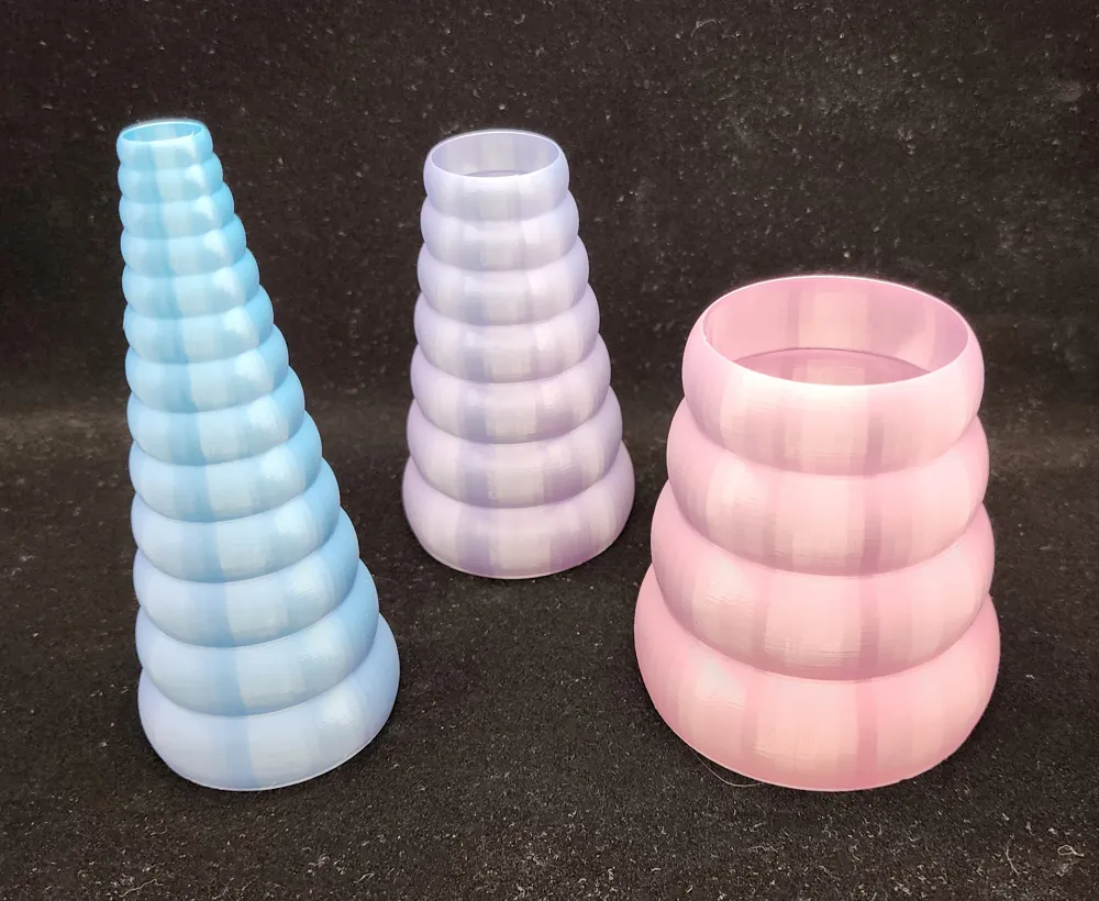 Smooth Stack Spiral Vases by TripleGWorkshop - MakerWorld