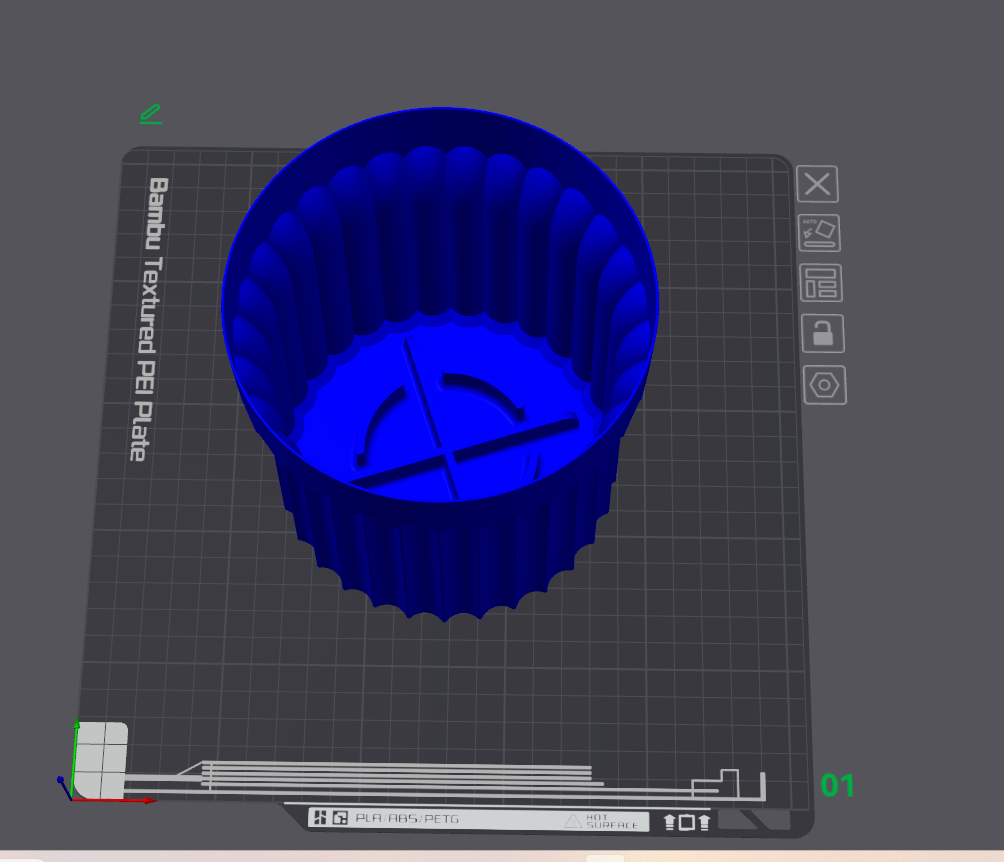 Miniatura 2 do modelo 3D 植物盆栽 内外盆一套 超薄省料不漏水(1mm壁厚)