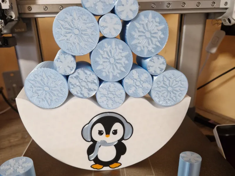 Penguin balance game for kids