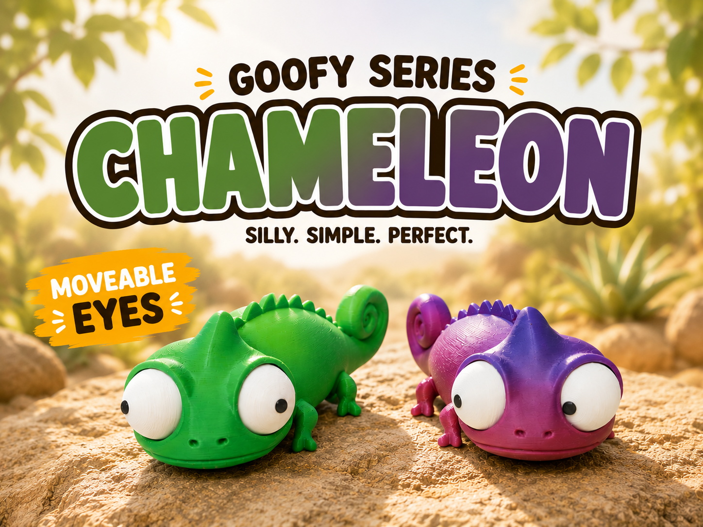 Goofy series – CHAMELEON Movable Eyes NOAMS
