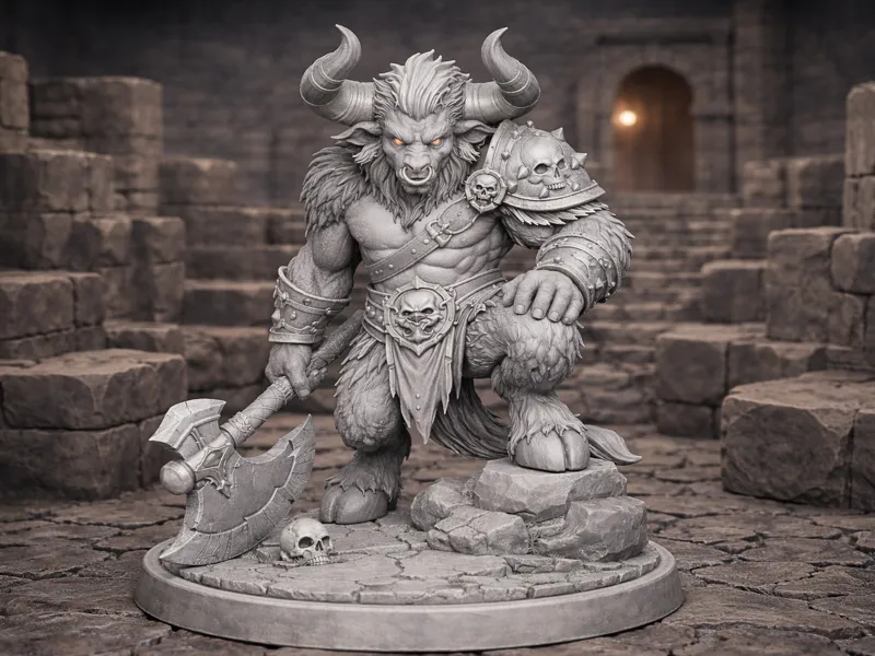 Minotaure – Boss Miniature jdr