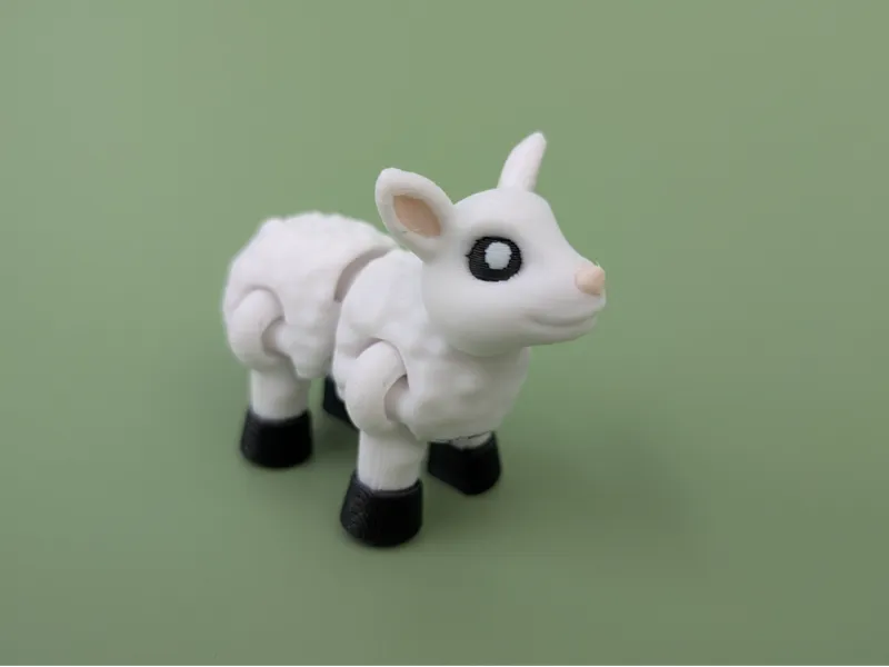 Easter Lamb - Articulated Easter Figure