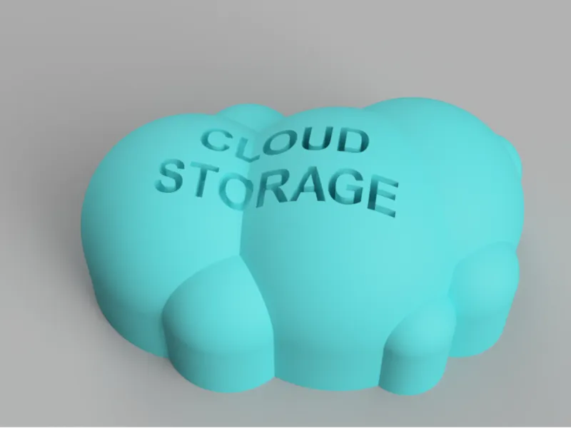 Cloud Storage Container for things on your desk :)