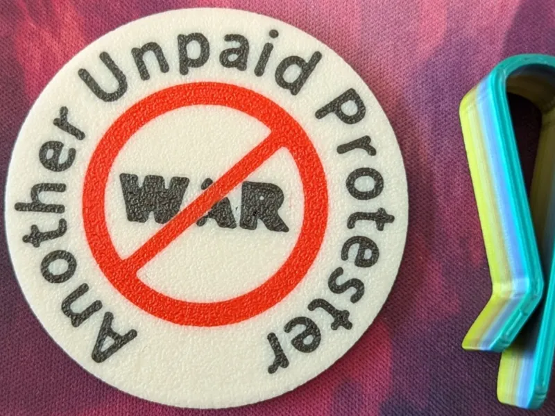 Another Unpaid Protester No War