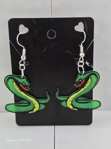 Snake Earrings Layered view 4