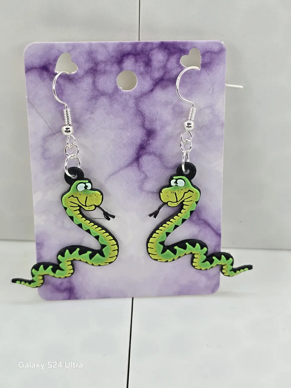 Snake Earrings Layered view 2
