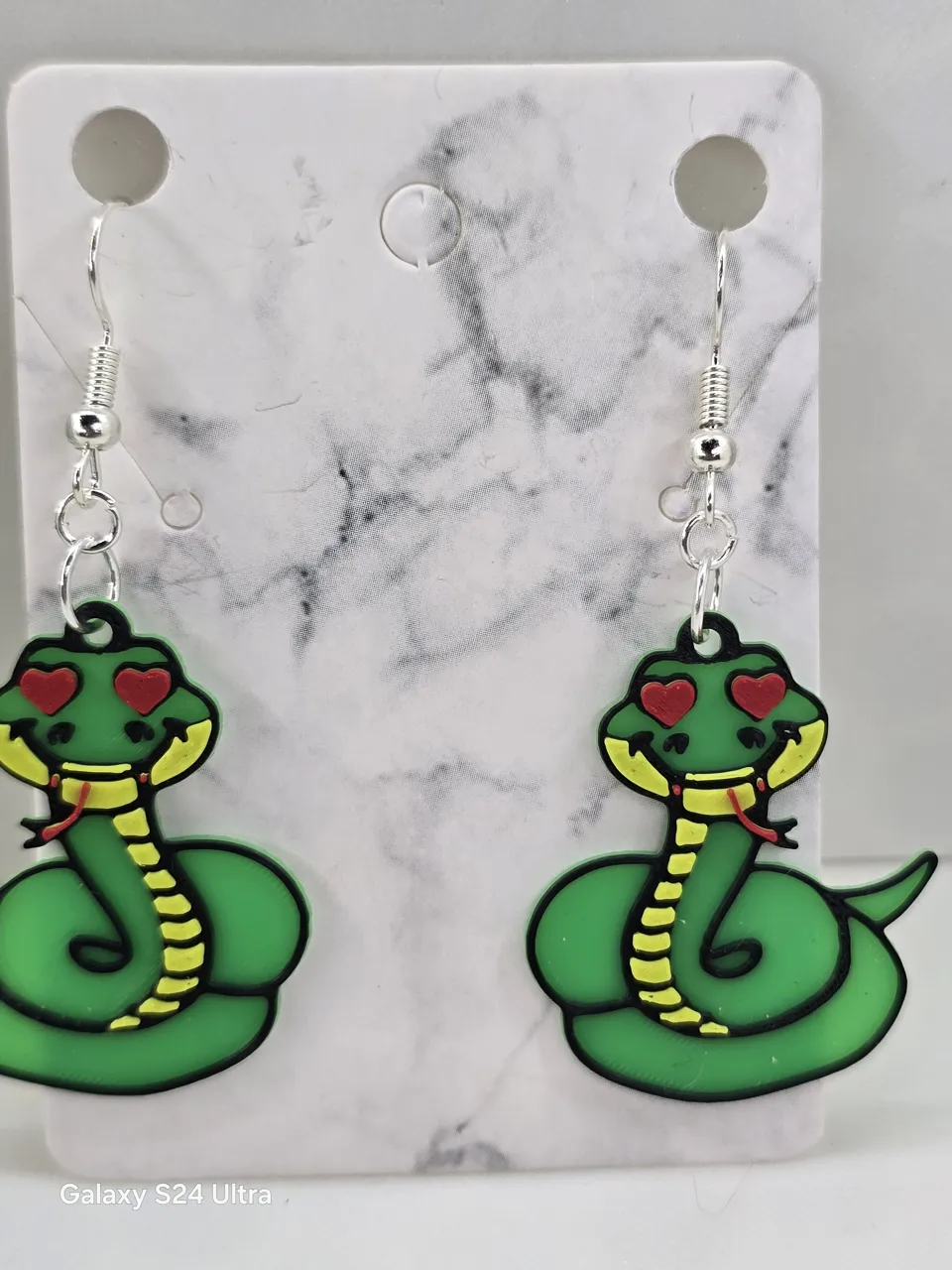 Snake Earrings Layered view 3