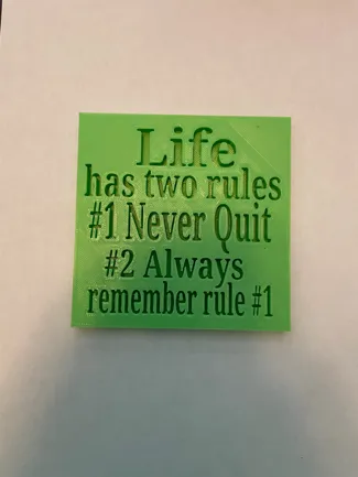 Life Has Two Rules