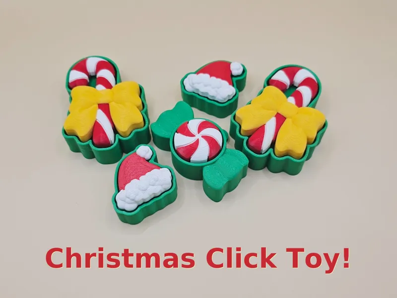 Christmas Tree Ornament + Click Toy!