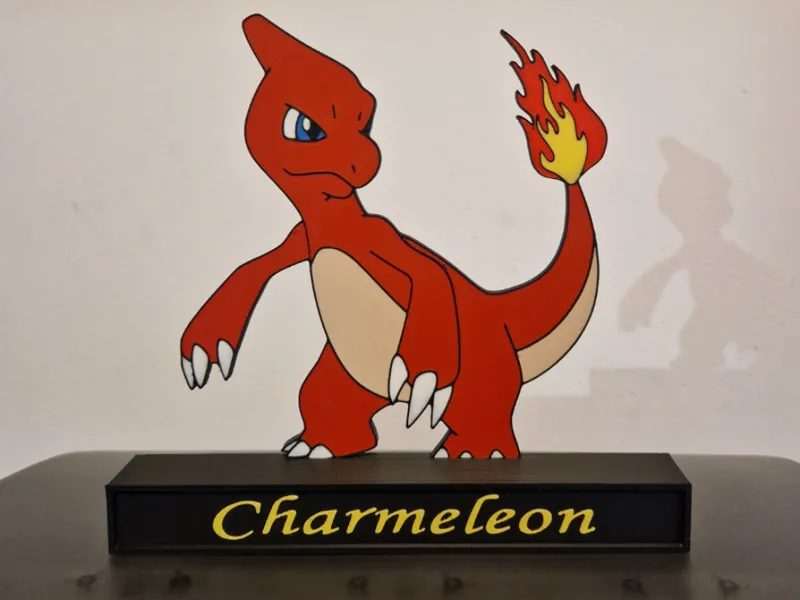 Charmeleon on stand