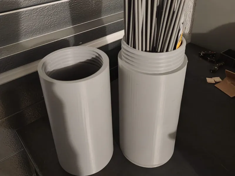 Boite de rangement cylindrique vissable