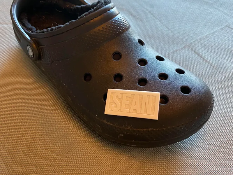 Print Your Own Name Croc Jibbitz