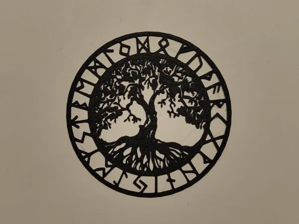 Arbre de vie runique – déco murale