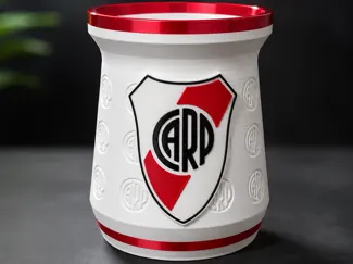 Mate de River Plate - Diseño Exclusivo CARP