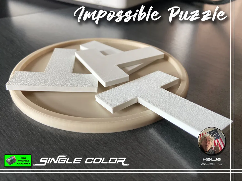 Impossible Puzzle by Kawa MakerWorld: Download Free 3D Models