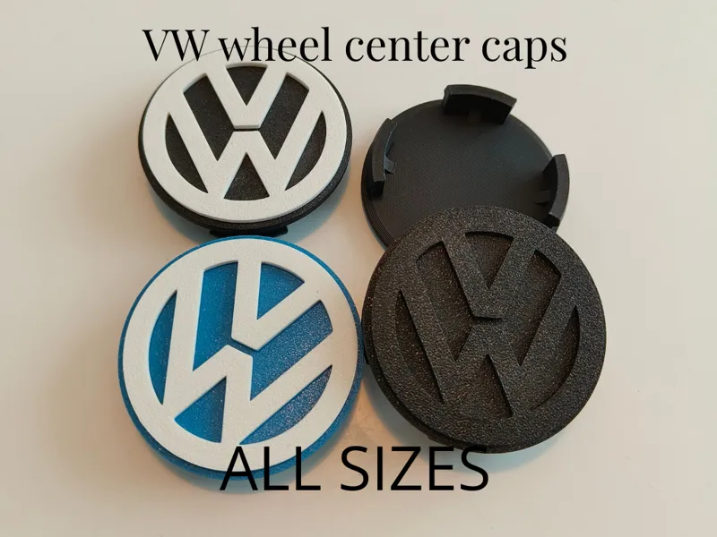 Parametric VW Wheel center caps, Center covers
