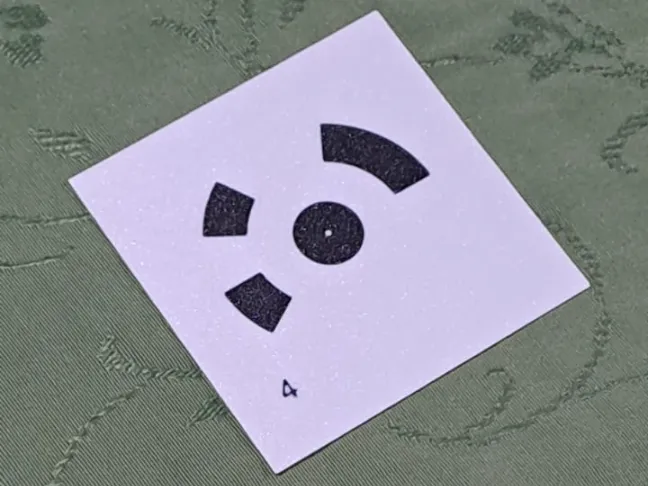 Photogrammetry target N° 4