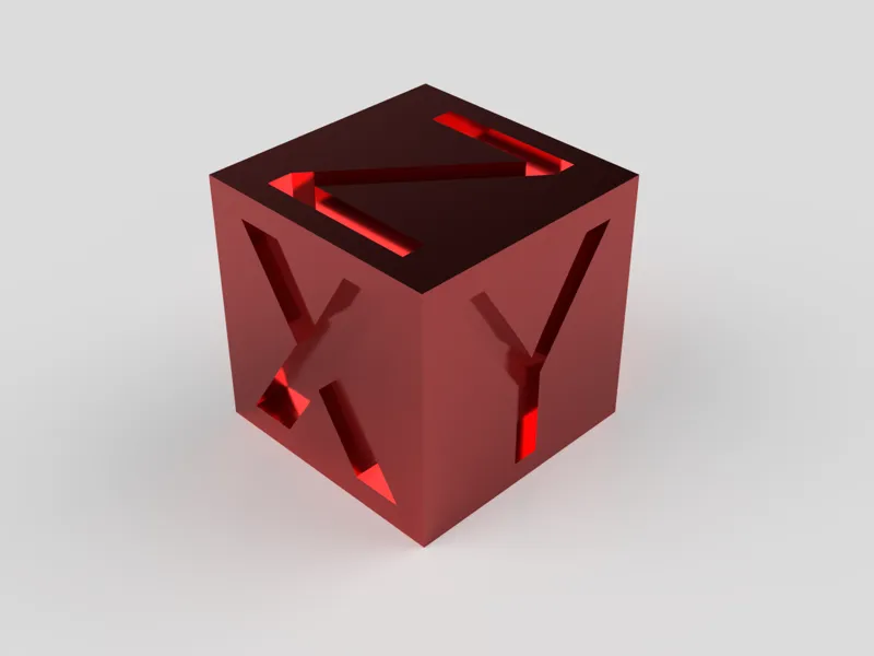 Calibration Test Cube XYZ 20mm