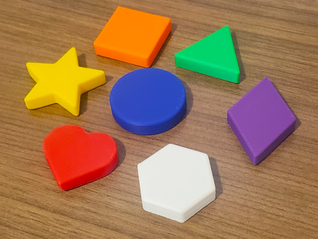 Basic Shapes Fridge Magnets