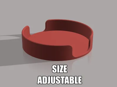 Designed holder for coaster (size adjustable)