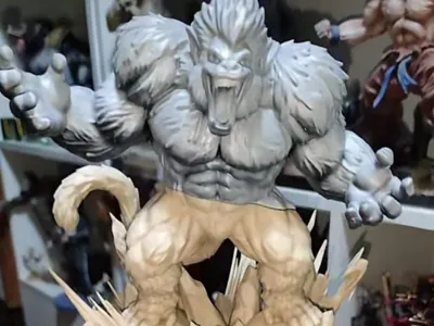 modified green Great Ape Broly