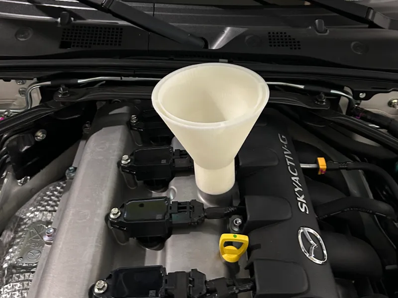 Mazda MX-5 Miata NC/ND Oil Funnel Hands-Free