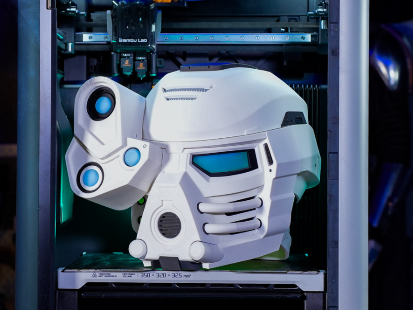 Fractured Ice Elemental Spartan Helmet