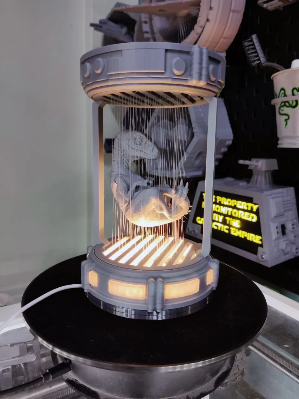 Suspended Baby Raptor Incubator LED Lamp view 2