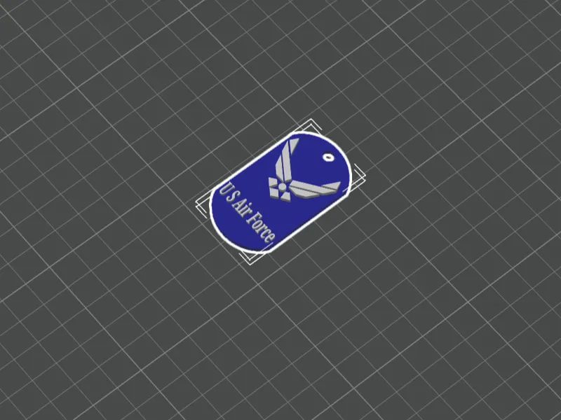Air force dog tag Version two