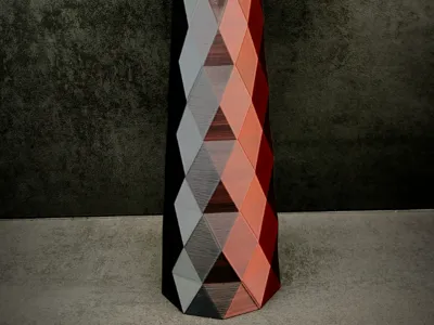 Modern vase for fresh flowers (watertight)