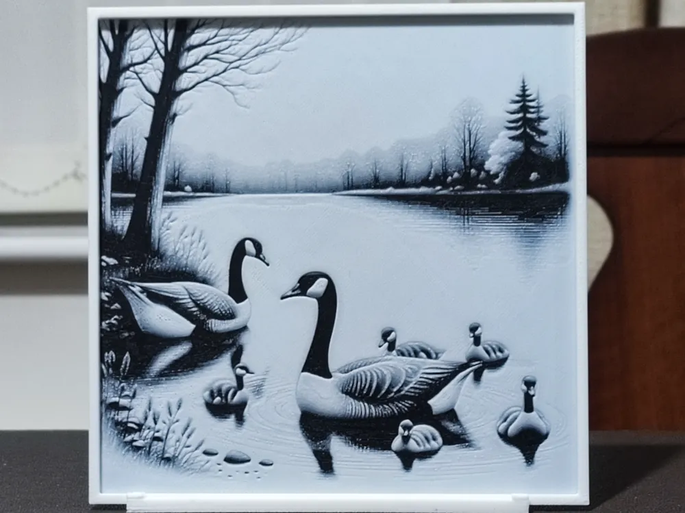 Hueforge Color Setup On The Lake - HueForge 2 Color - Free 3D Print Model - MakerWorld